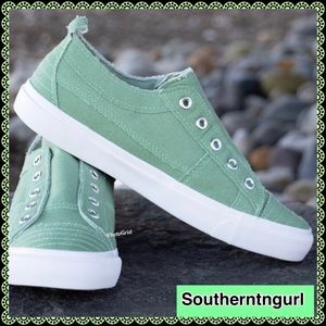 S A L E   NIB Corkys “ Babalu” Sage Sneakers